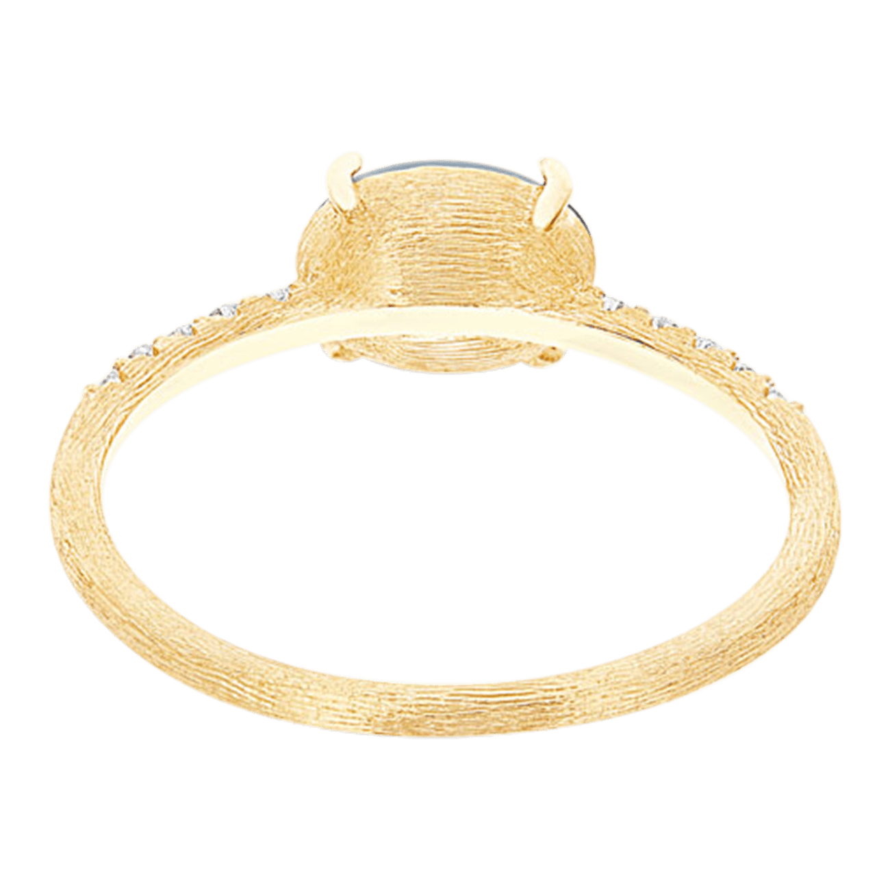 Brillantring 0,09 ct Blautopas 750er Gelbgold Dancing Azure