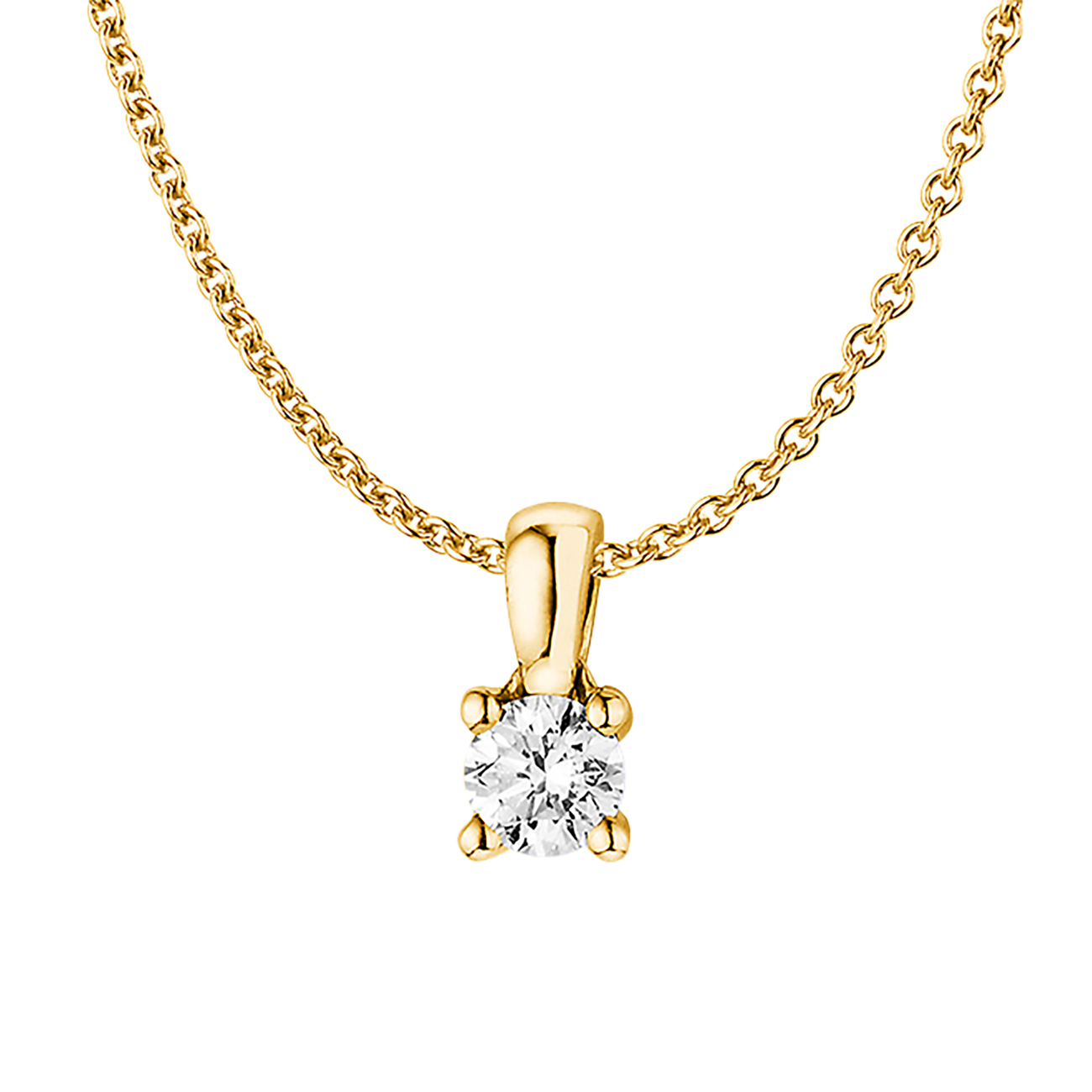 Anhänger Brillant 0,30 ct 750er Gelbgold Marie