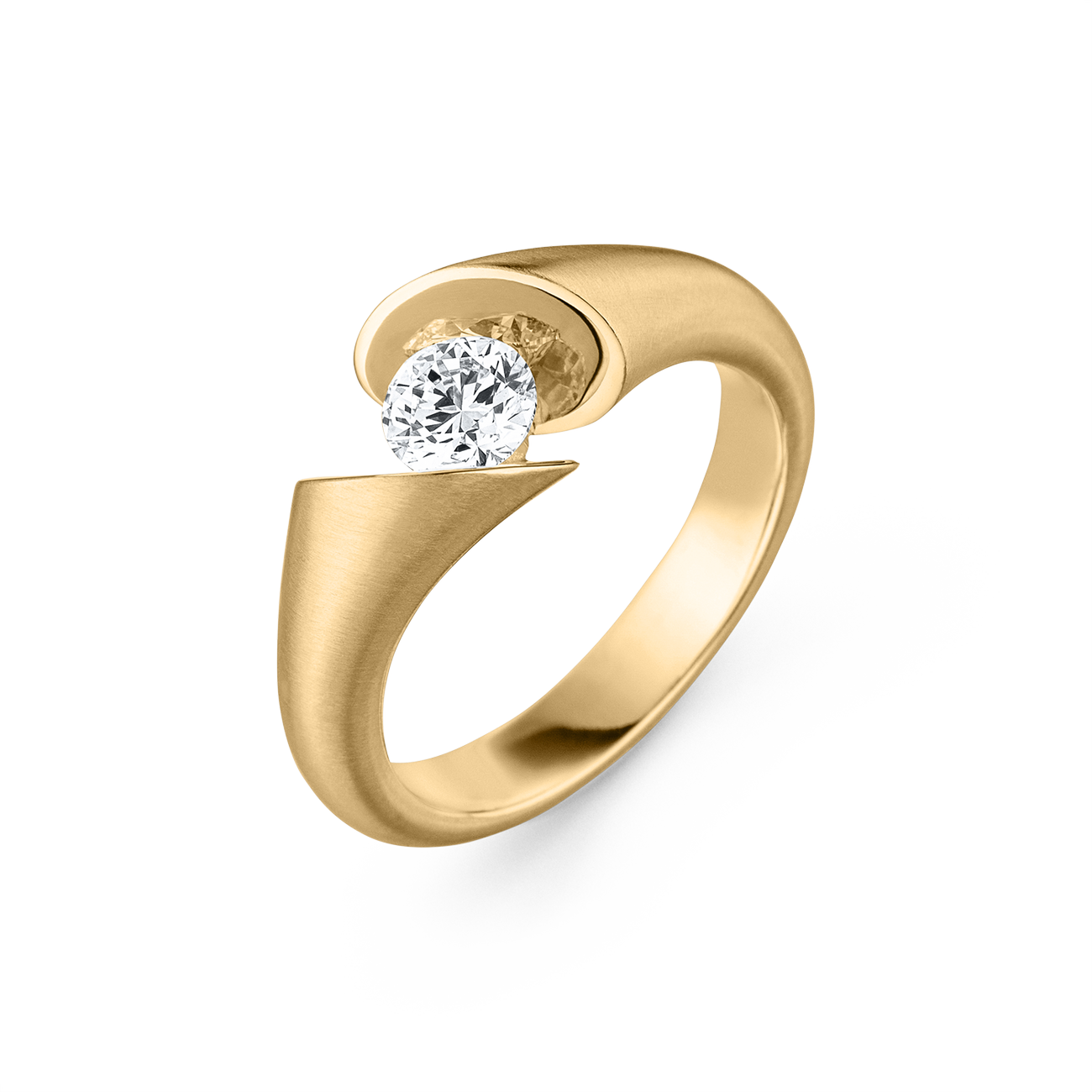 Brillantring 0,50 ct 750er Gelbgold Calla