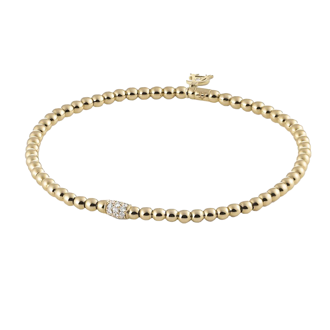 Brillantarmband 0,16 ct 750er Gelbgold Stretchy