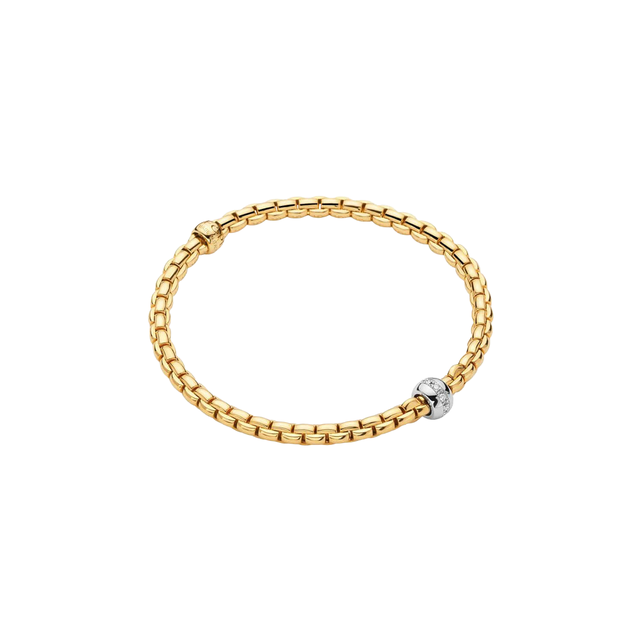 Brillantarmband 0,07 ct 750er Gold bicolor Eka Tiny