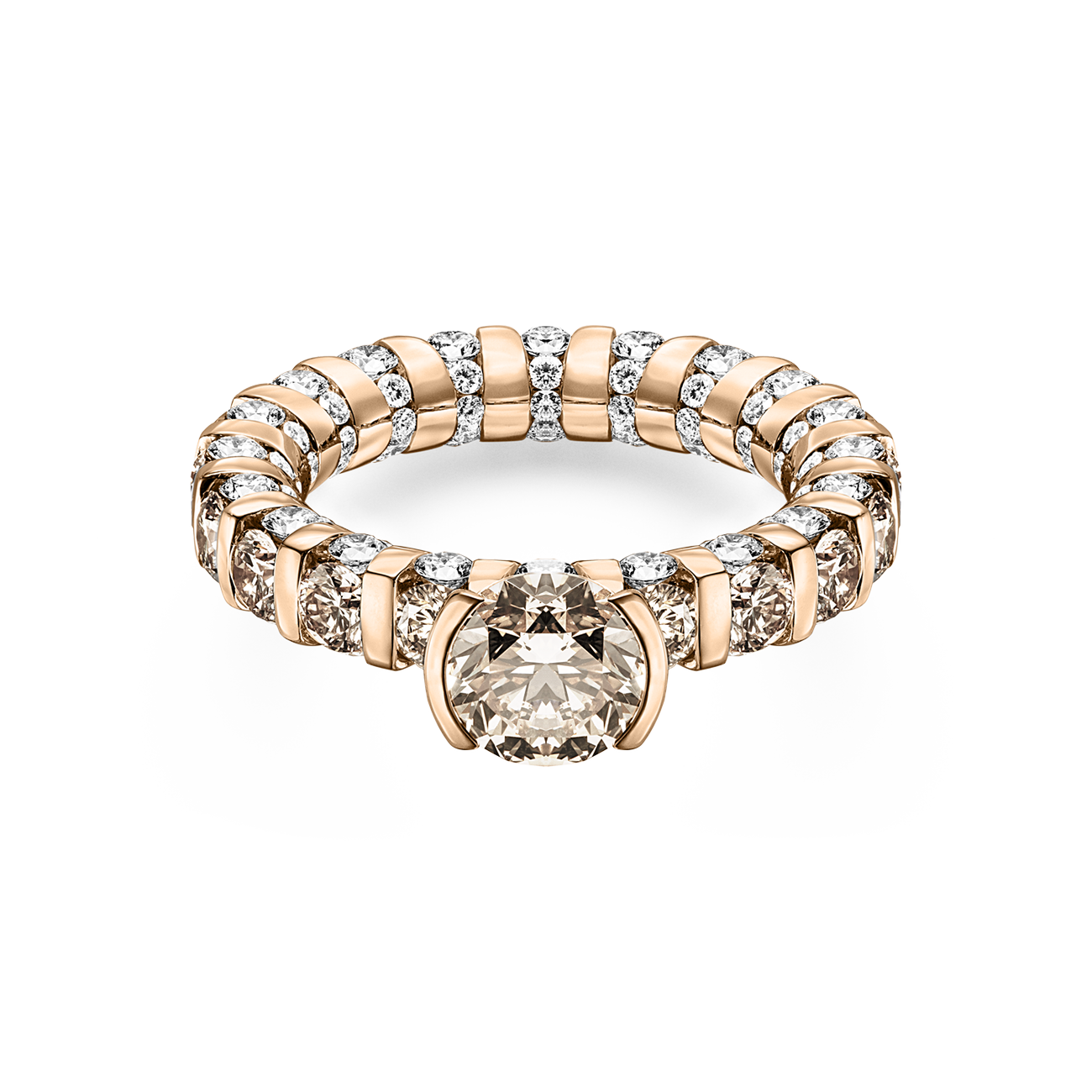 Brillantring 5,20 ct 750er Roségold Paradoxal