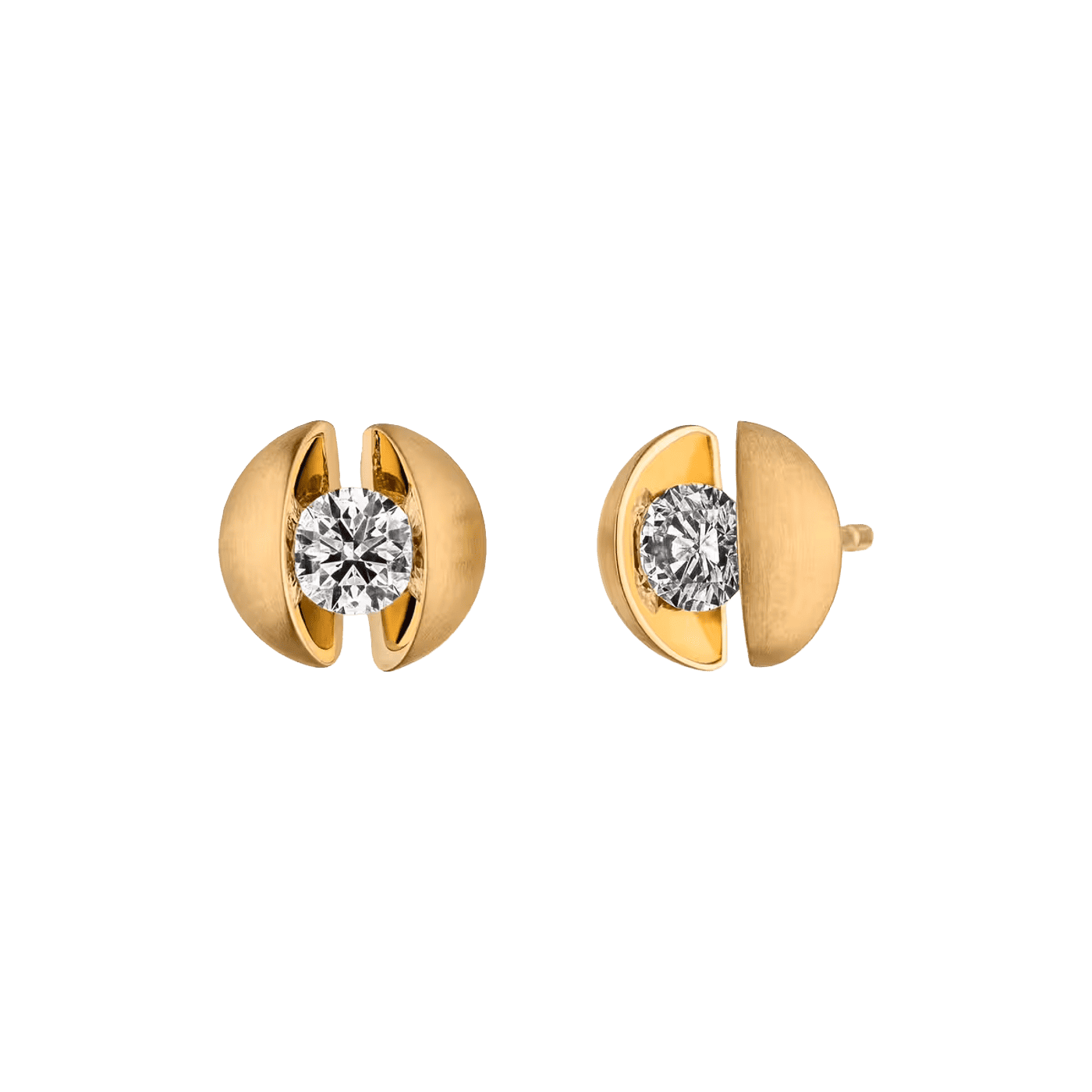 Ohrringe Brillant 0,60 ct 750er Gelbgold Calla