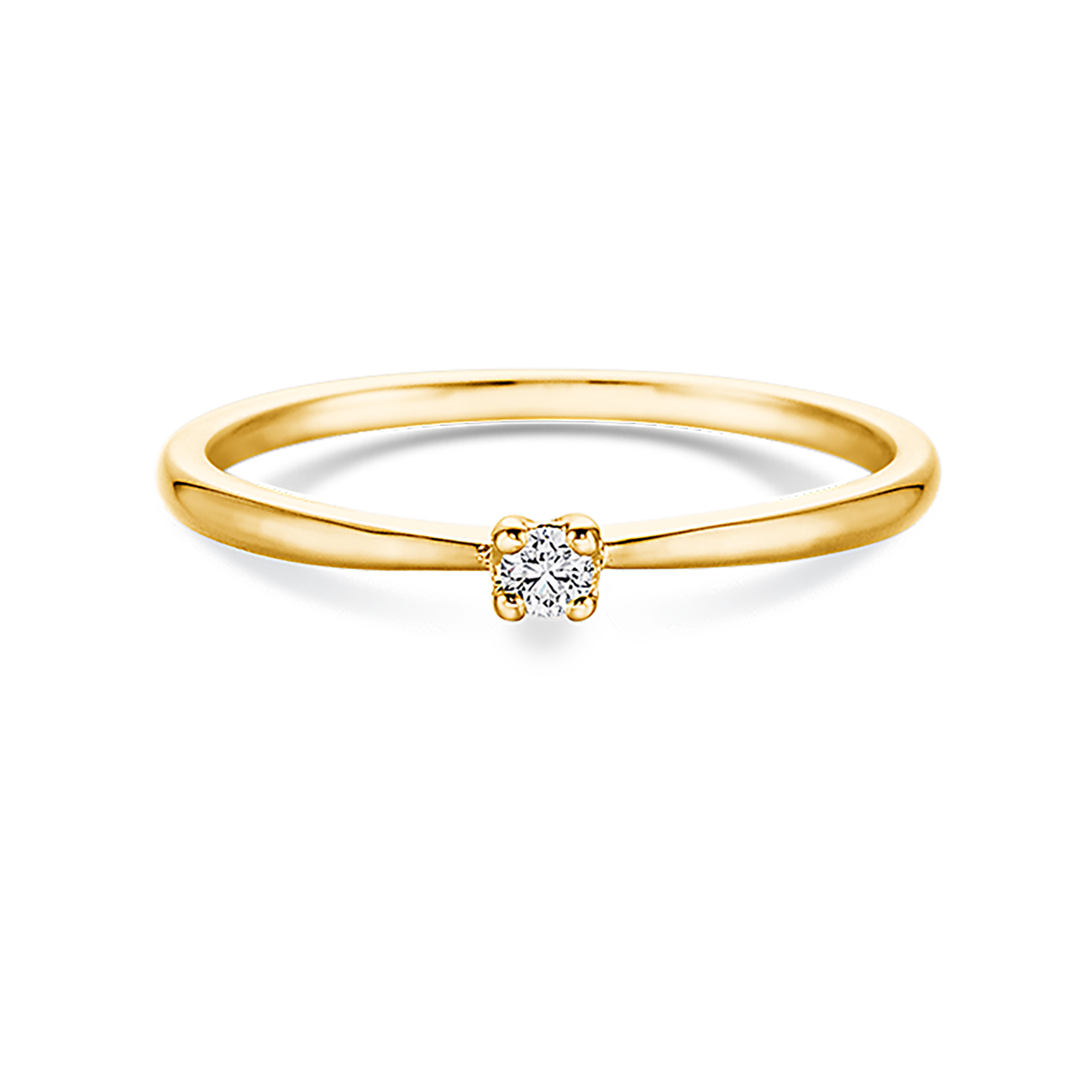 Brillantring 0,05 ct 750er Gelbgold Marie