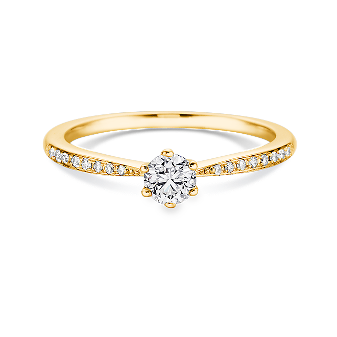 Brillantring 0,26 ct 750er Gelbgold Anna