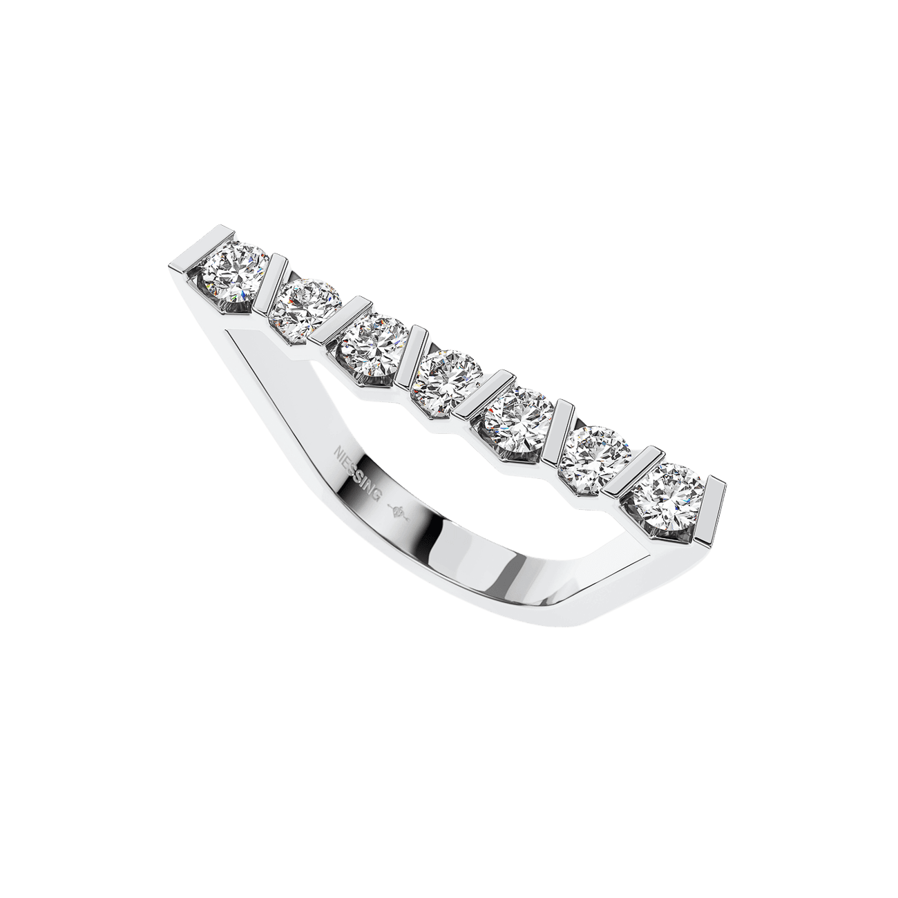 Brillantring 1,12ct 950er Platin Vivida