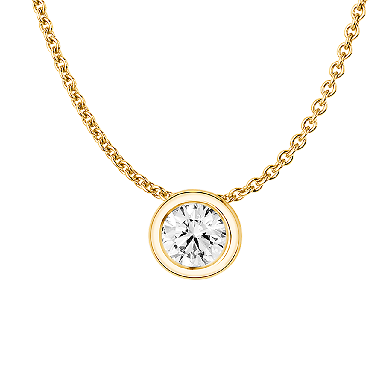 Anhänger Brillant 0,50 ct 750er Gelbgold Emma