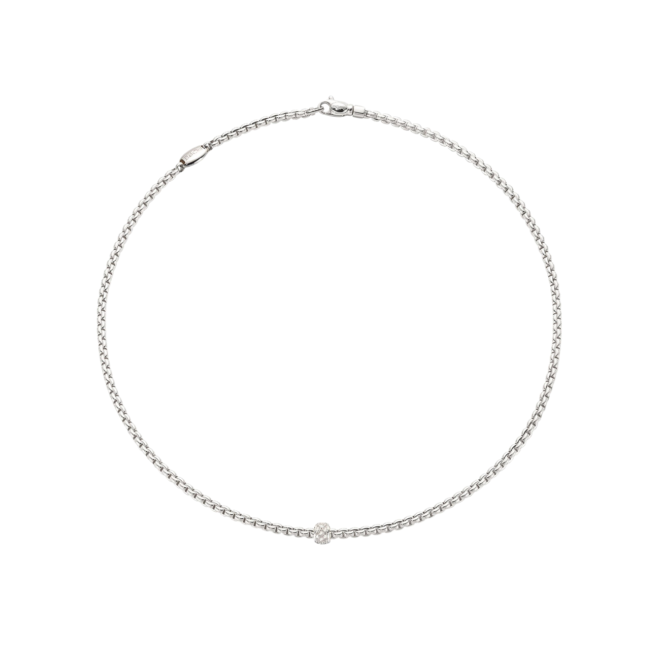 Brillantkette 0,19 ct 750er Weissgold Eka