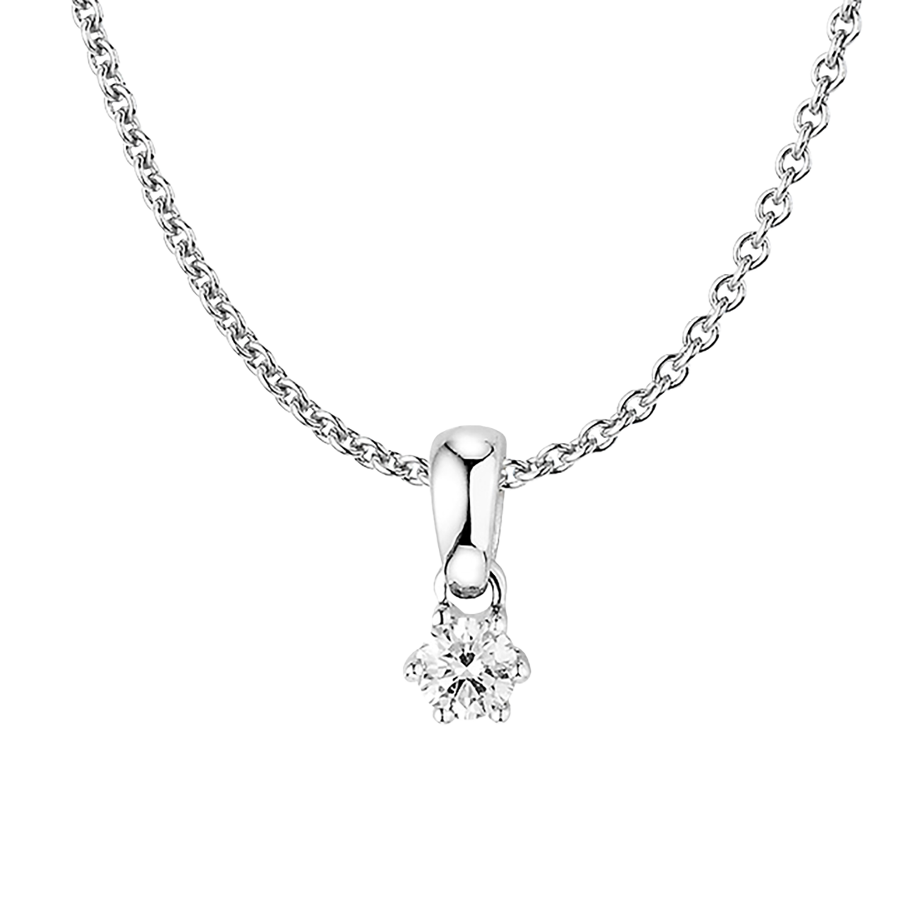 Anhänger Brillant 0,10 ct 750er Weissgold Julia