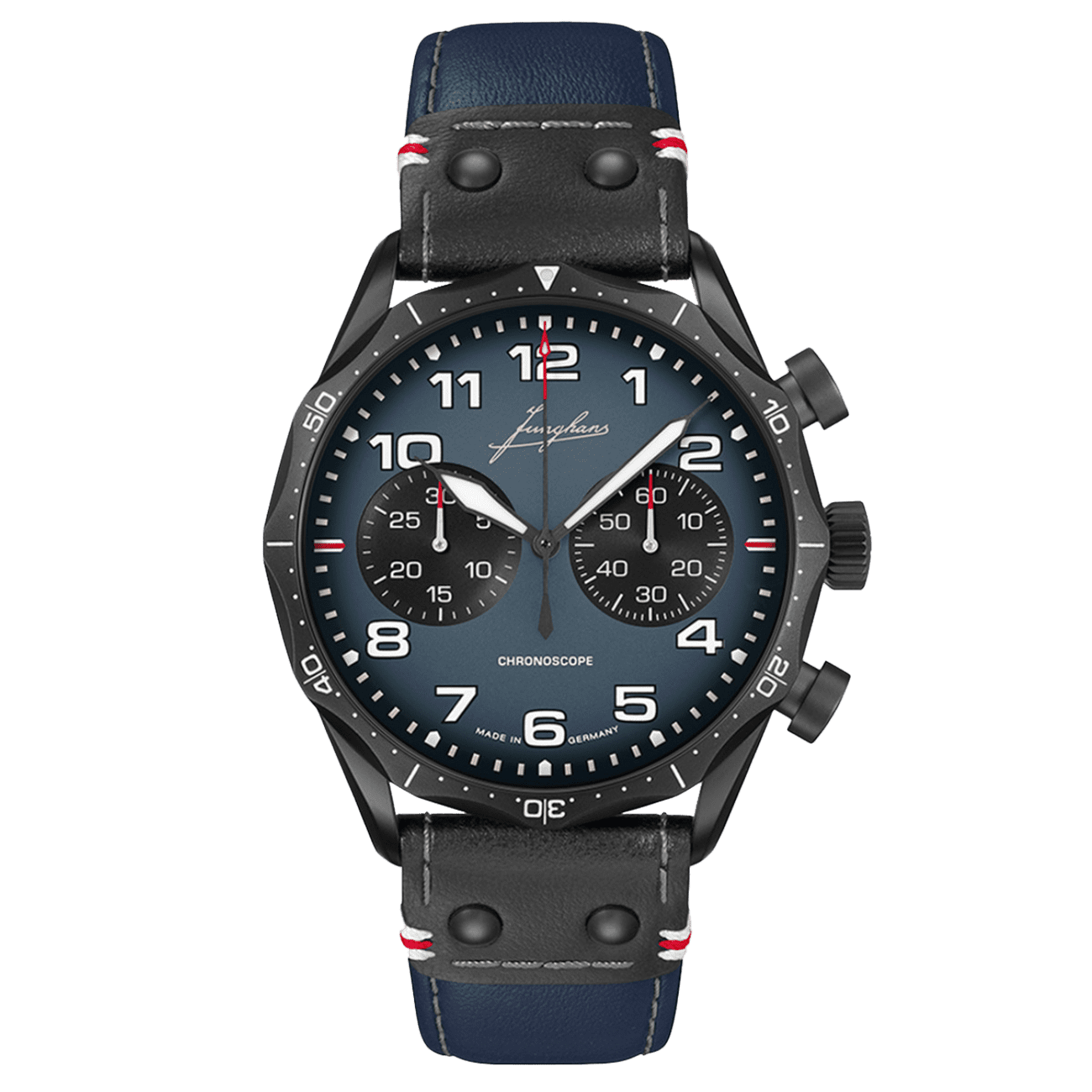Meister Pilot Chronoscope Navy Blue Automatik Uhr