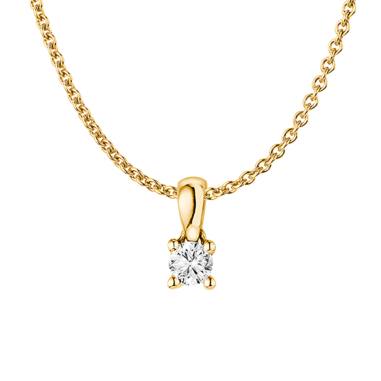 Anhänger Brillant 0,20 ct 750er Gelbgold Marie