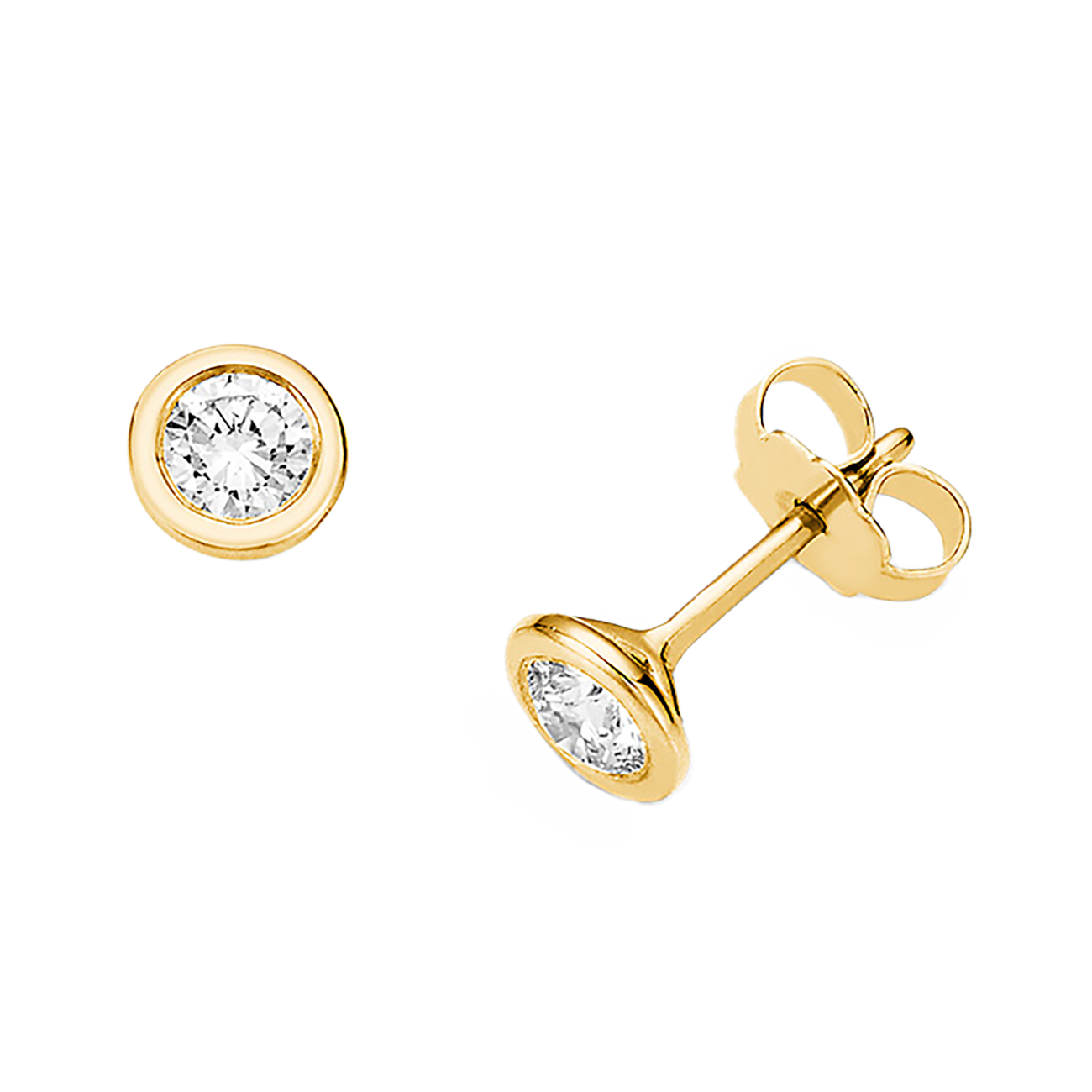 Ohrringe Brillant 0,50 ct 750er Gelbgold Emma