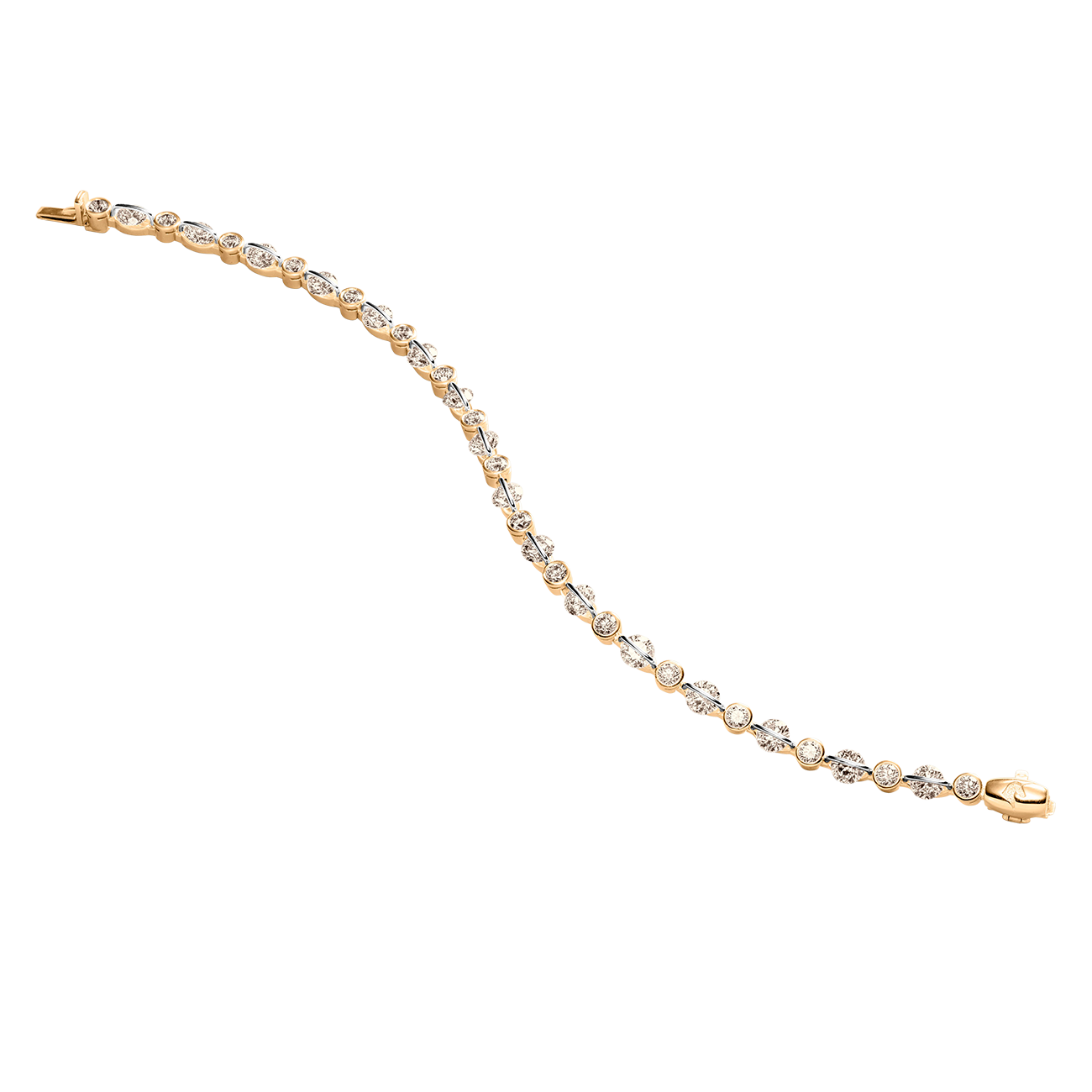 Brillantarmband 3,36 ct 750er Roségold  Liberté