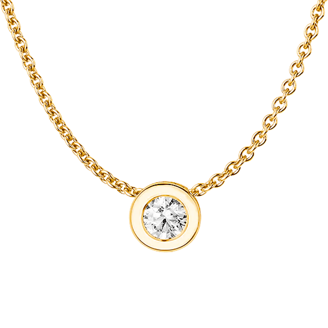 Anhänger Brillant 0,10 ct 750er Gelbgold Emma