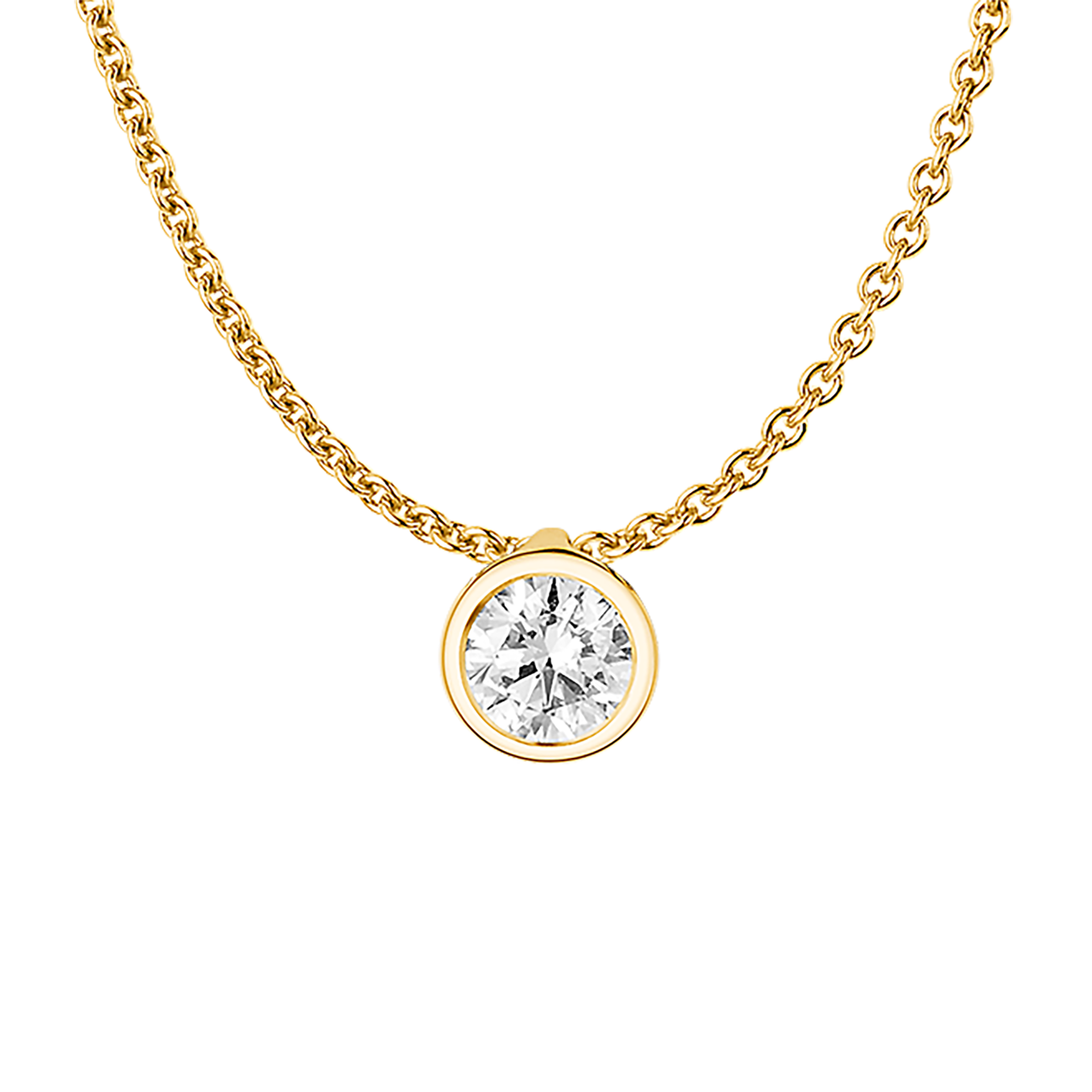 Anhänger Brillant 0,30 ct 750er Gelbgold Emma