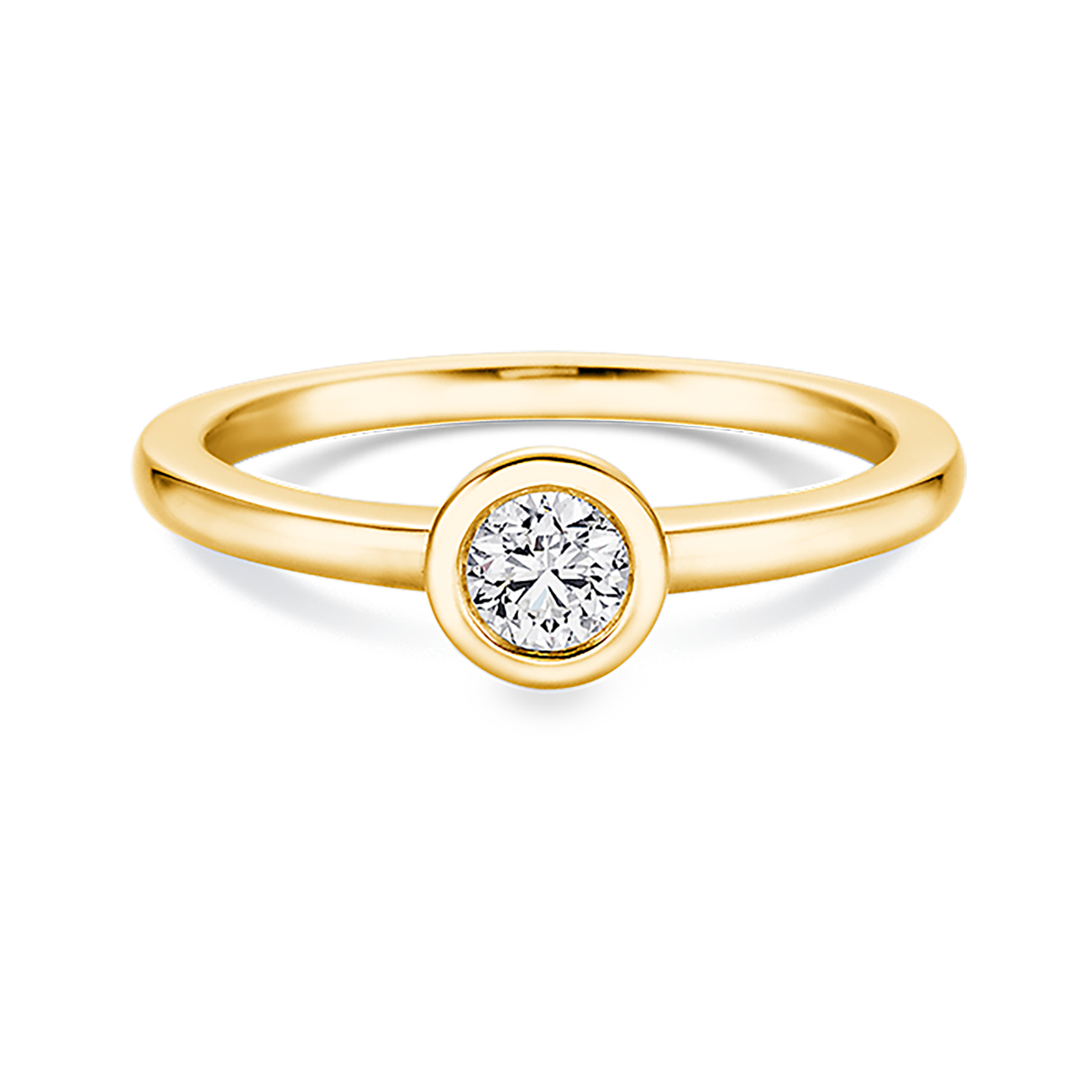 Brillantring 0,25 ct 750er Gelbgold Emma