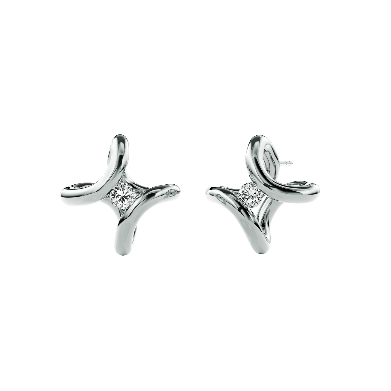 Ohrringe Brillant 0,16ct 950er Platin Ära