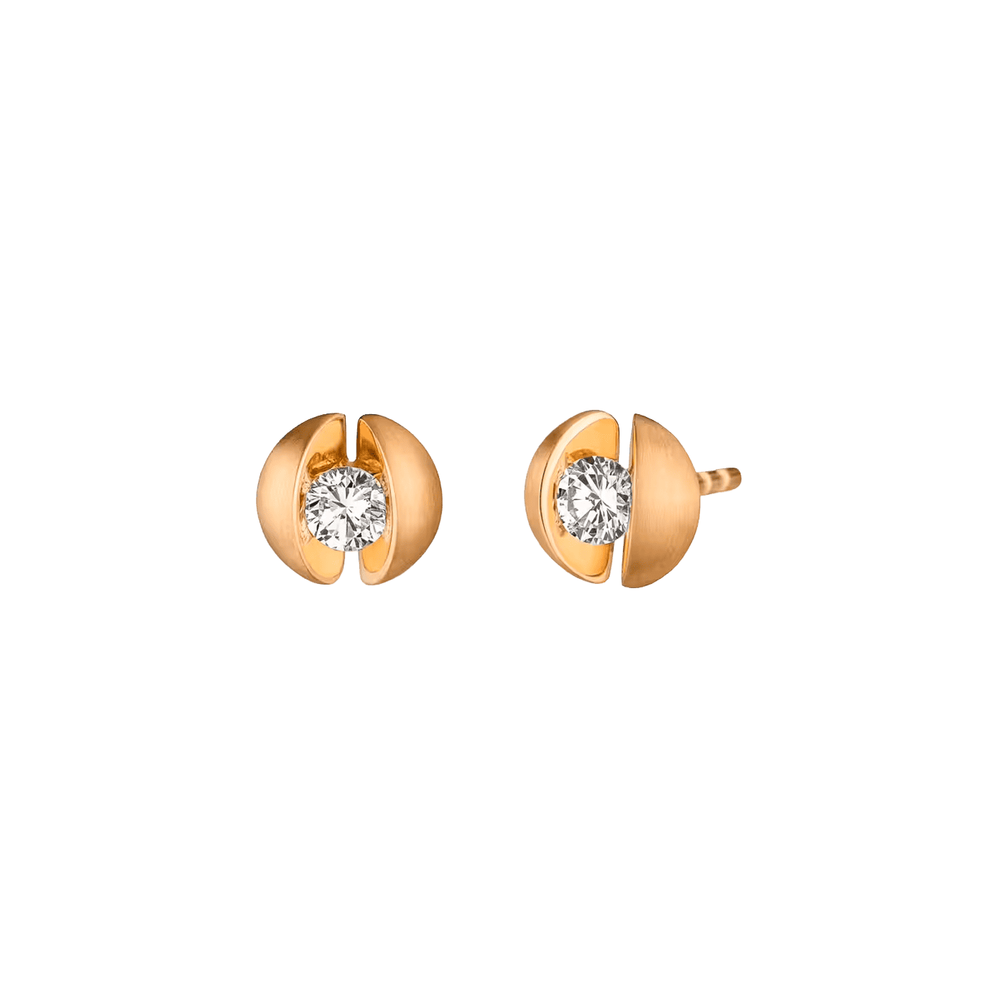 Ohrringe Brillant 0,28 ct 750er Roségold Calla
