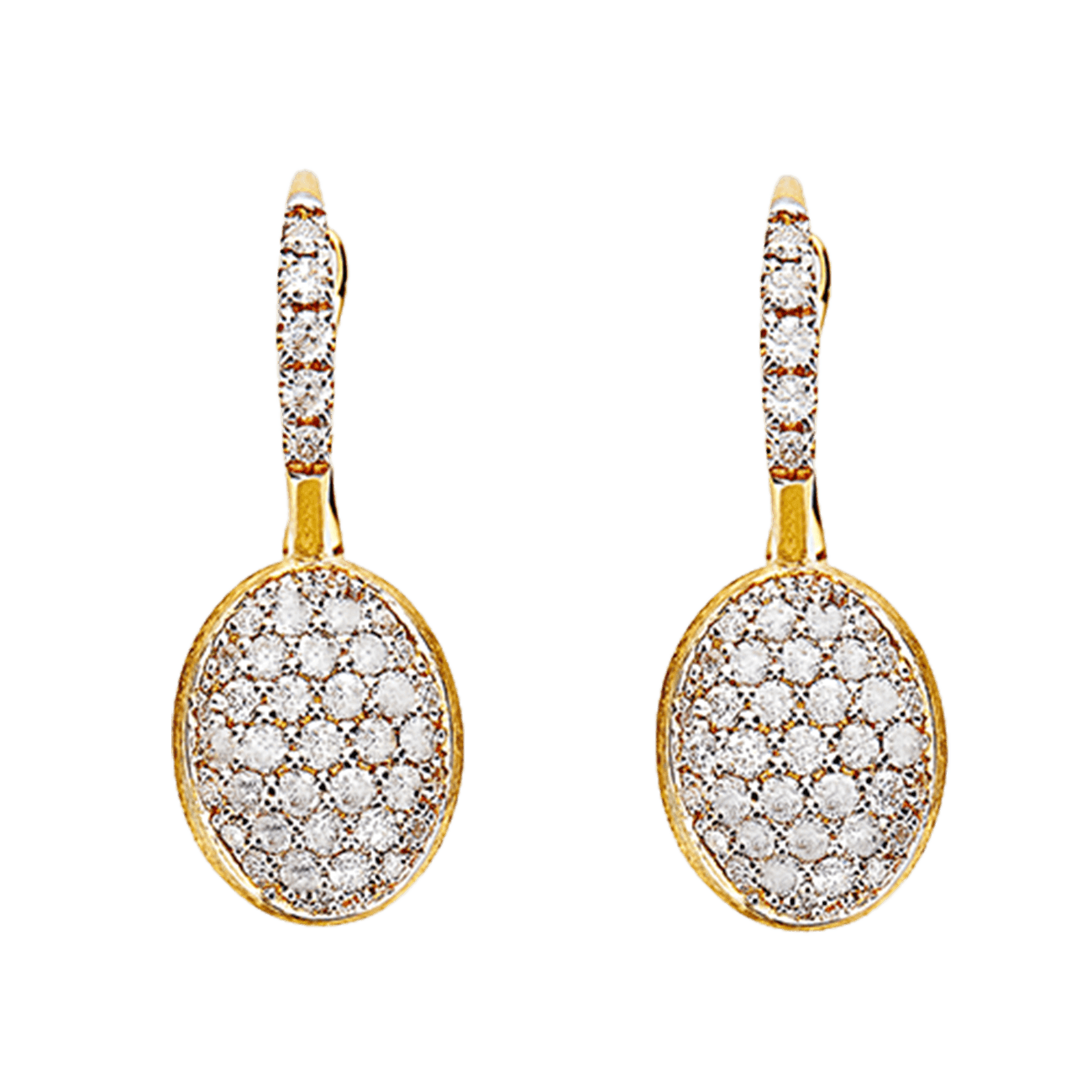 Ohrringe Brillant 0,56 ct 750er Gelbgold Dancing Elite