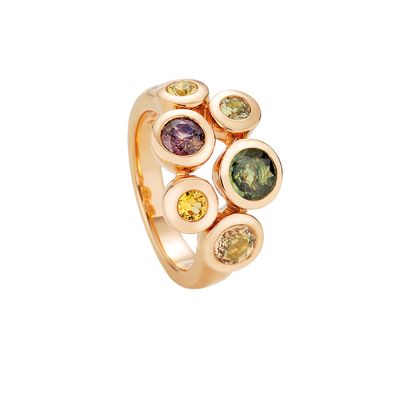 Ring Saphir 750er Rotgold Melody
