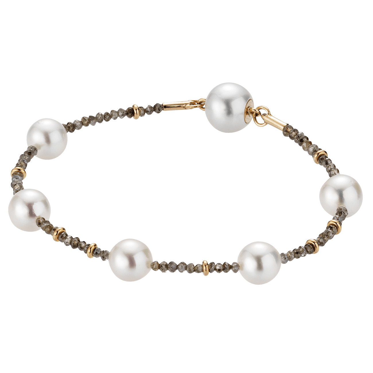 Diamantarmband 3,39 ct  Zuchtperle 750er Roségold Castaway Essentials 