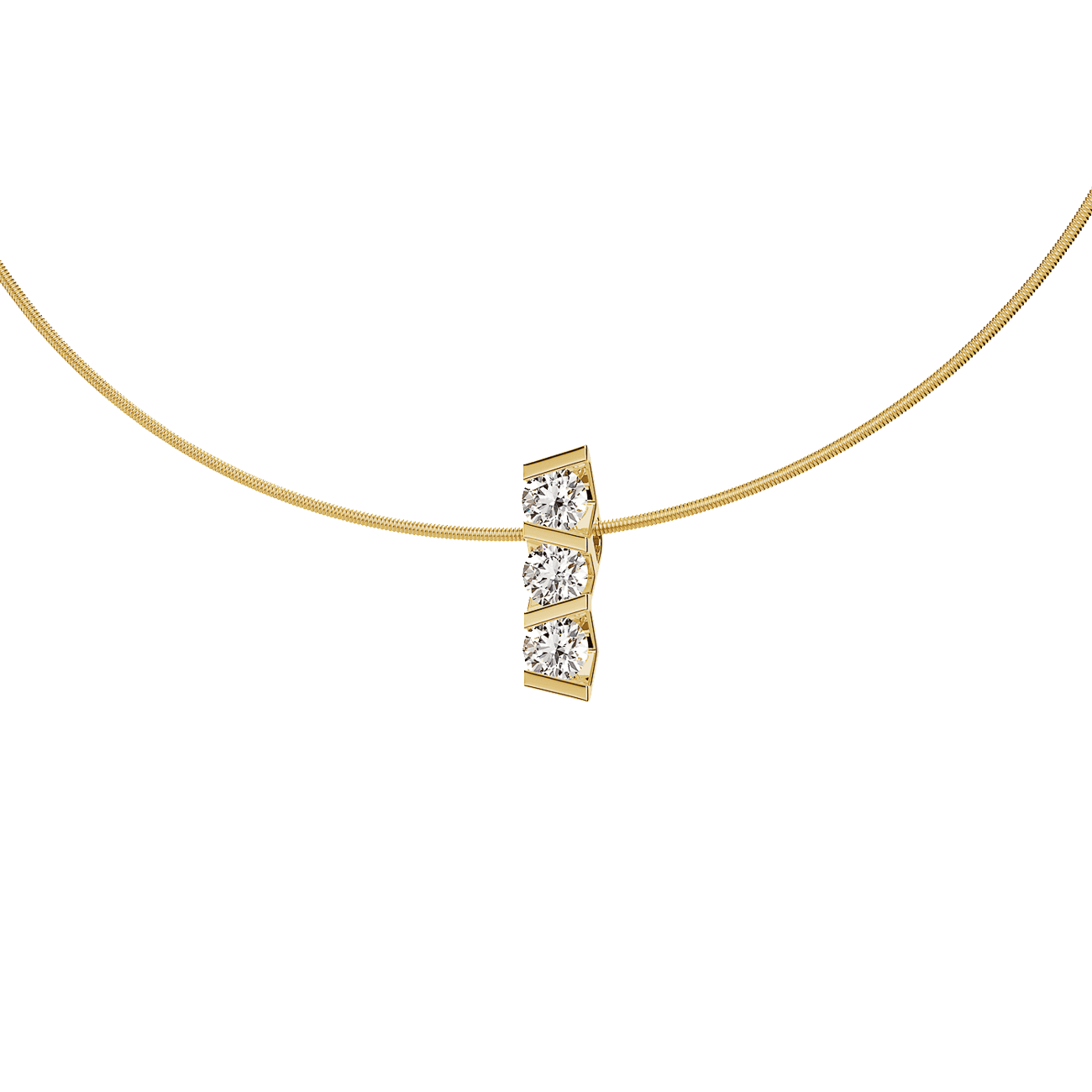 Anhänger Brillant 0,48ct 750er Gelbgold Vivida