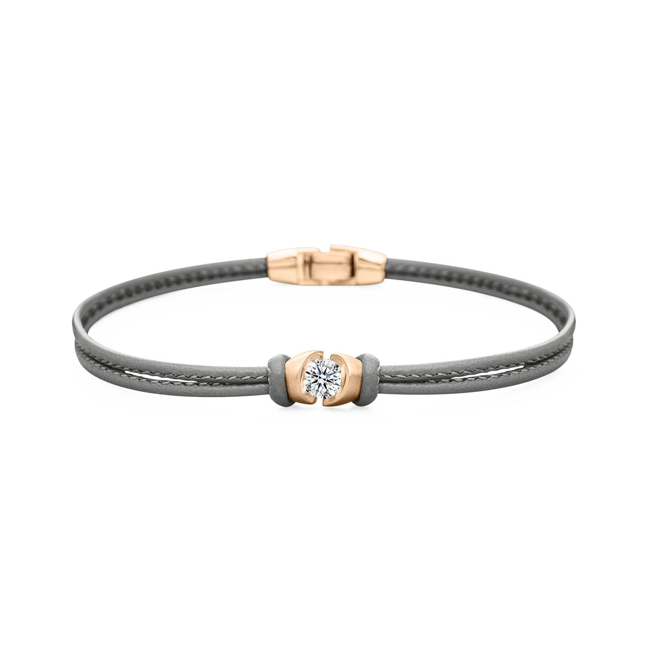 Brillantarmband  1,02 ct 750er Roségold Colortaire