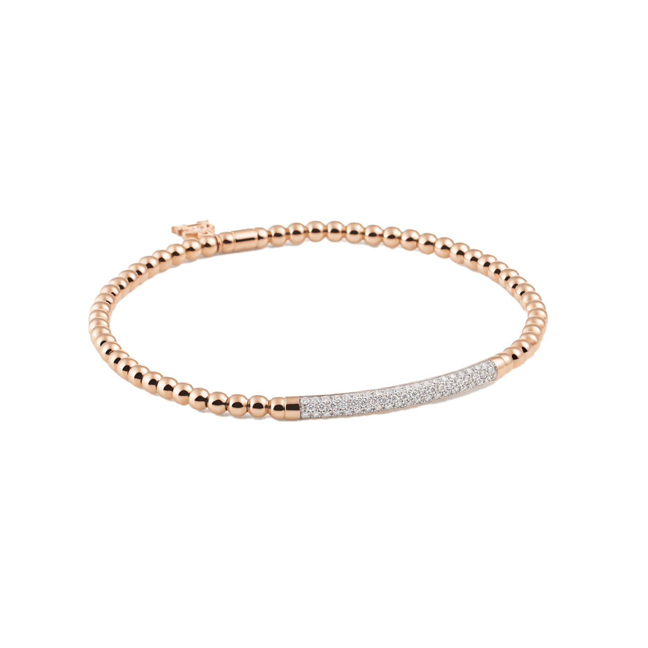 Brillantarmband 0,42 ct 750er Rotgold Stretchy