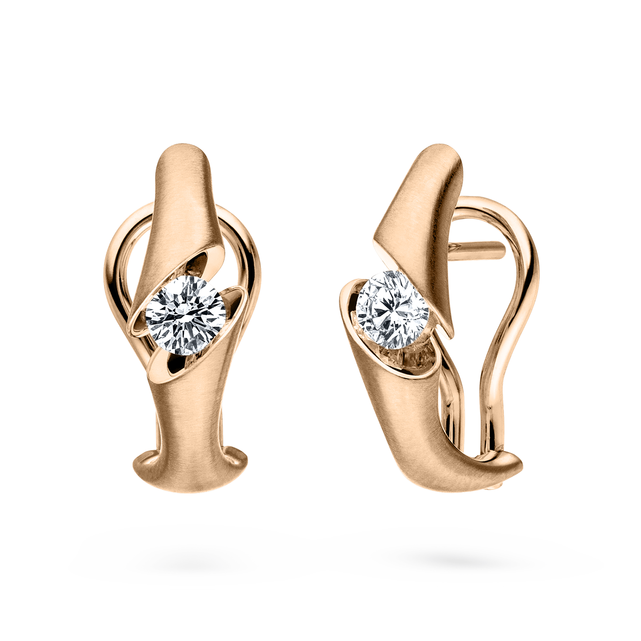 Ohrringe Brillant 0,50 ct 750er Roségold Calla