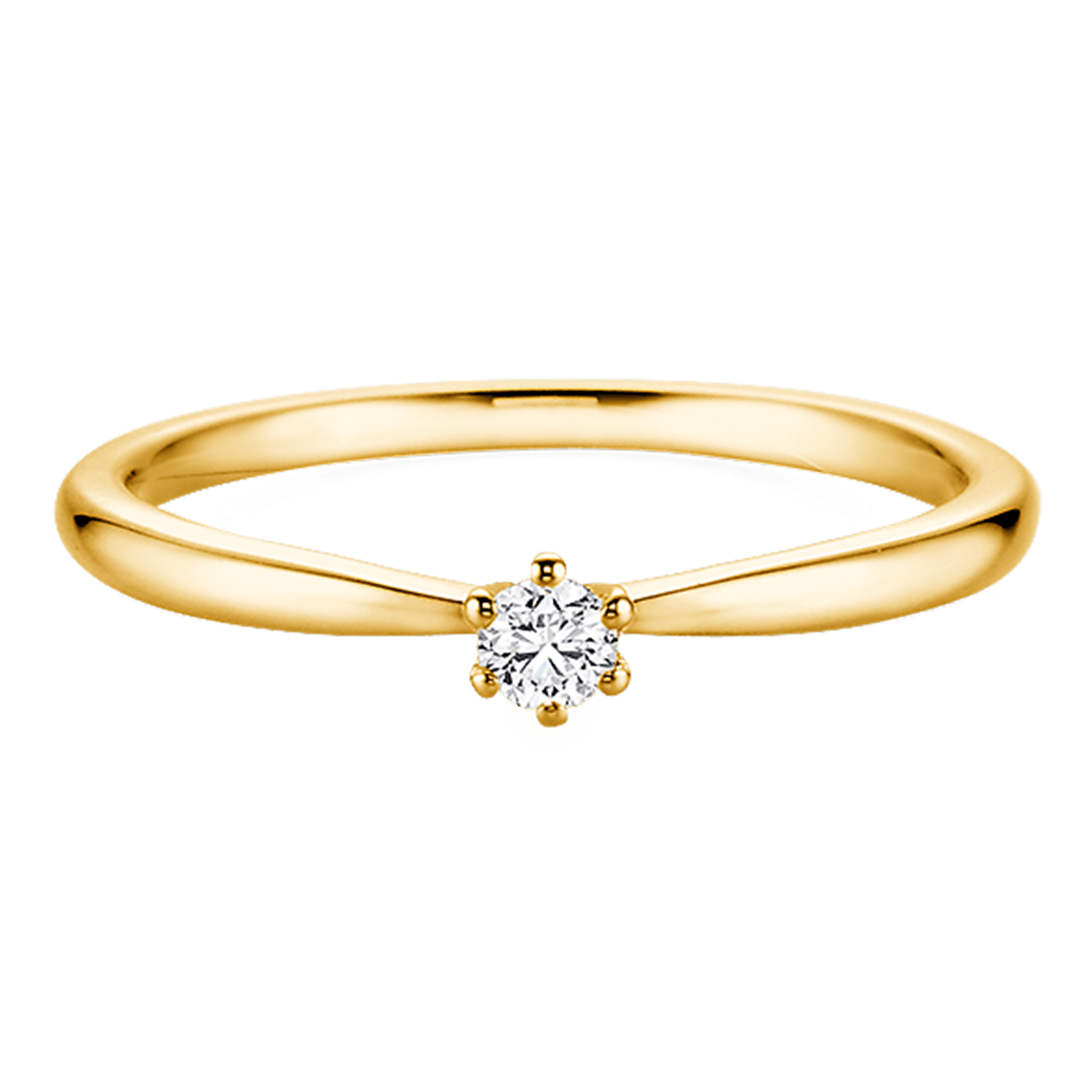 Brillantring 0,05 ct 750er Gelbgold Julia