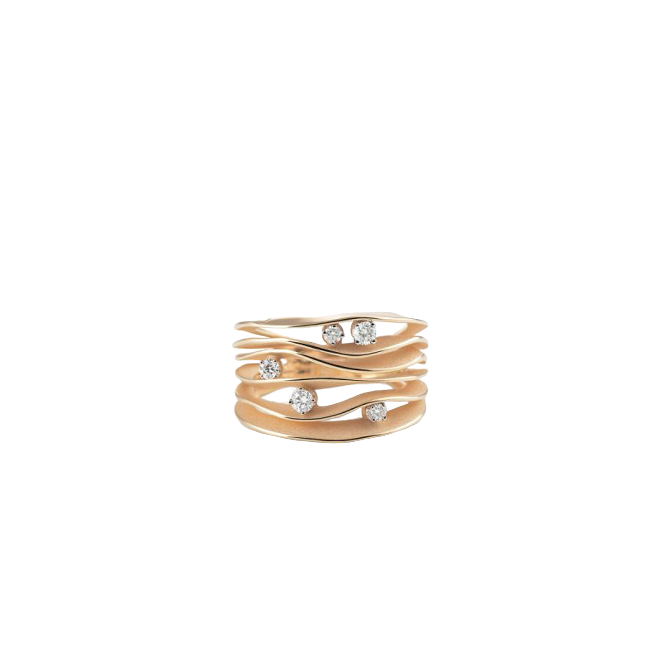 Brillantring 0,28 ct 750er  Orange Apricot Gold  Dune