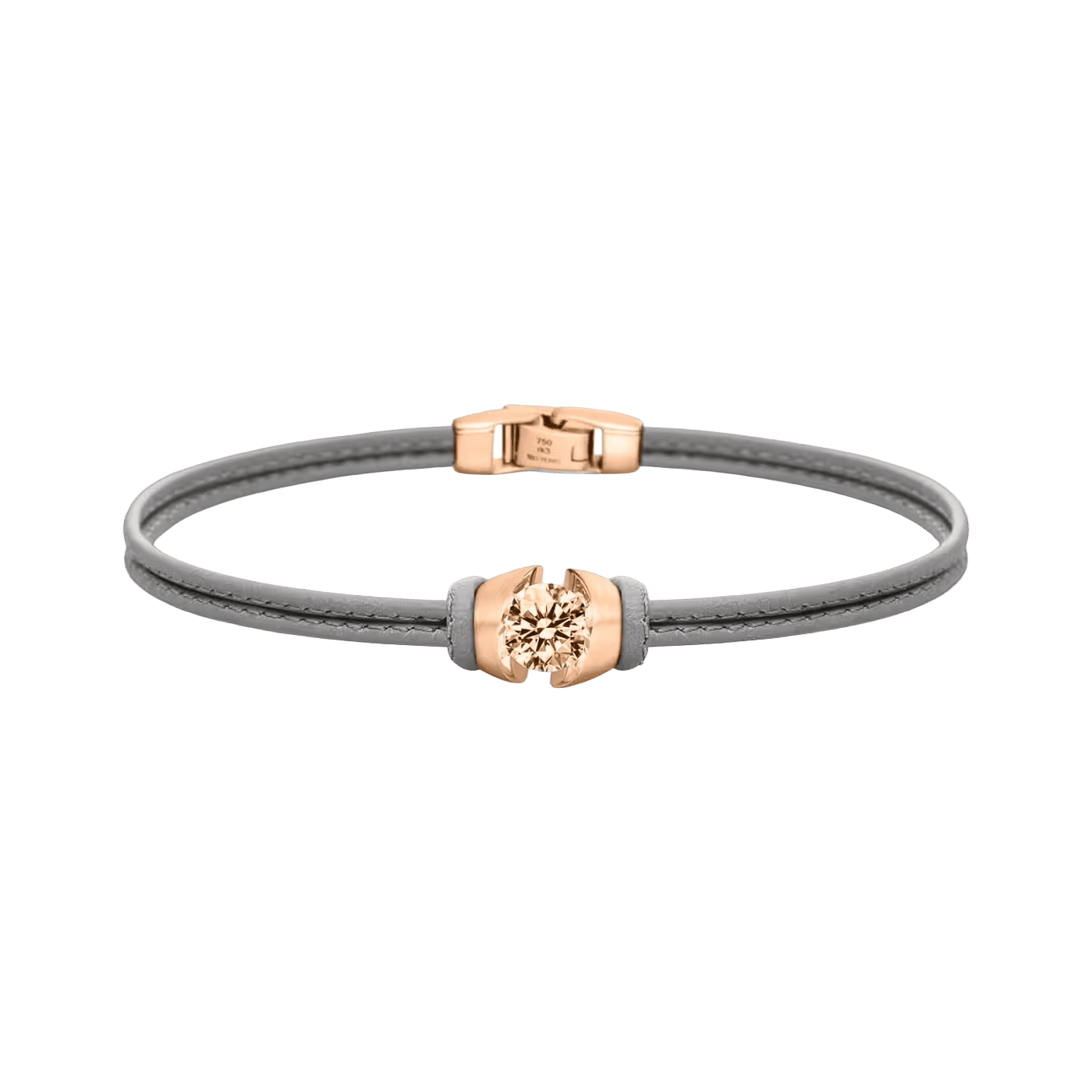 Brillantarmband 1,00 ct 750er Roségold Colortaire