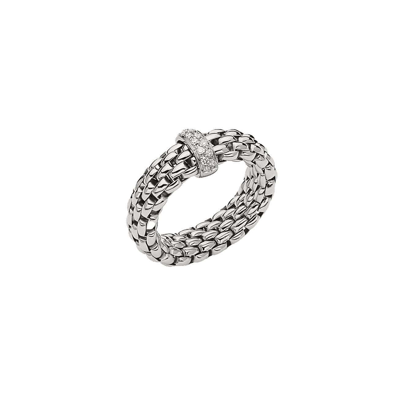 Ring 0,10 ct 750er Weissgold Vendome