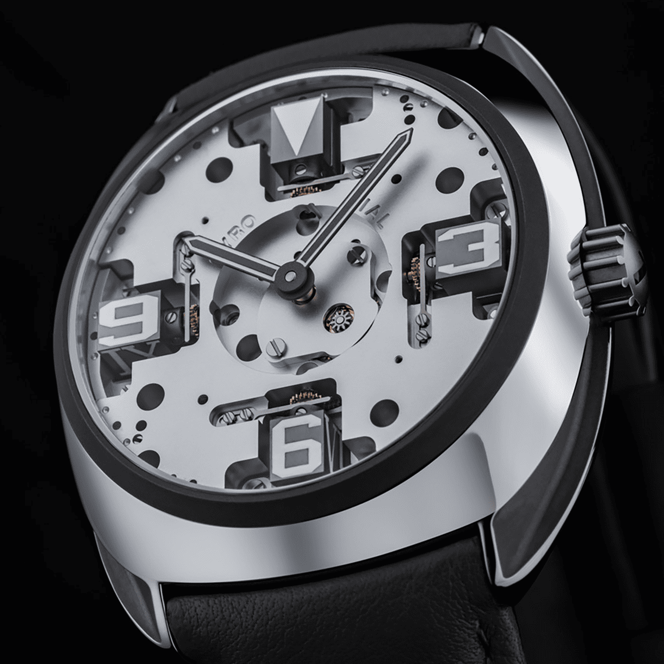 Gyro Dial Zero Black Automatik Uhr