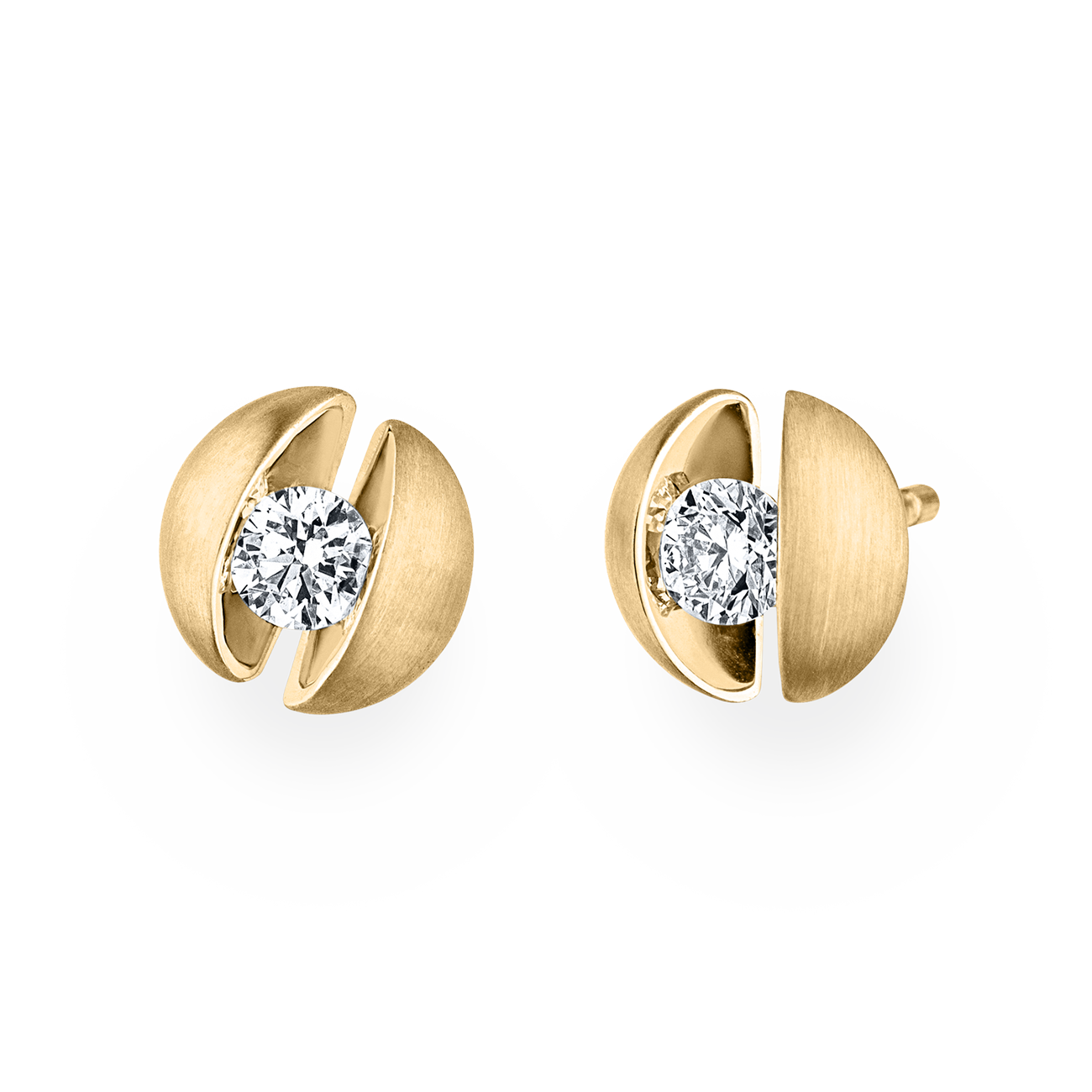 Ohrringe Brillant 0,36 ct 750er Gelbgold Calla