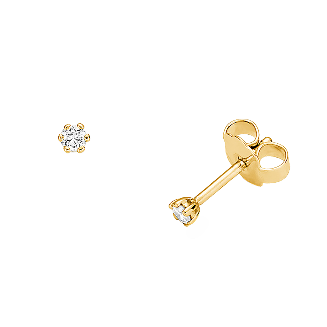 Ohrringe Brillant 0,30 ct 750er Gelbgold Julia