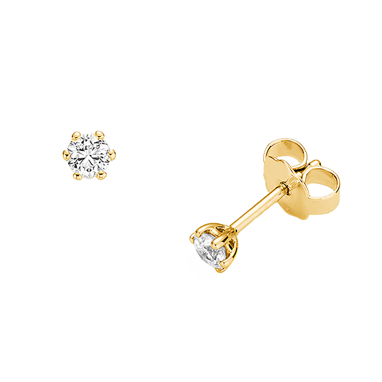 Ohrringe Brillant 0,50 ct 750er Gelbgold Julia