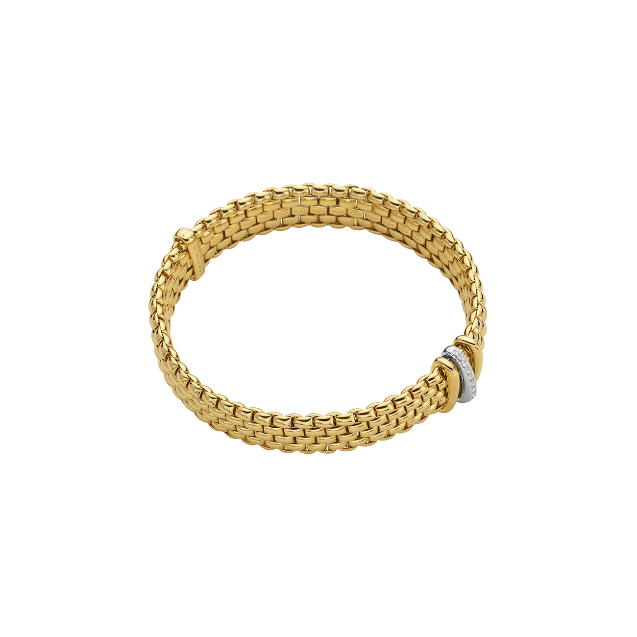 Brillantarmband 0,08 ct 750er Gold bicolor Panorama