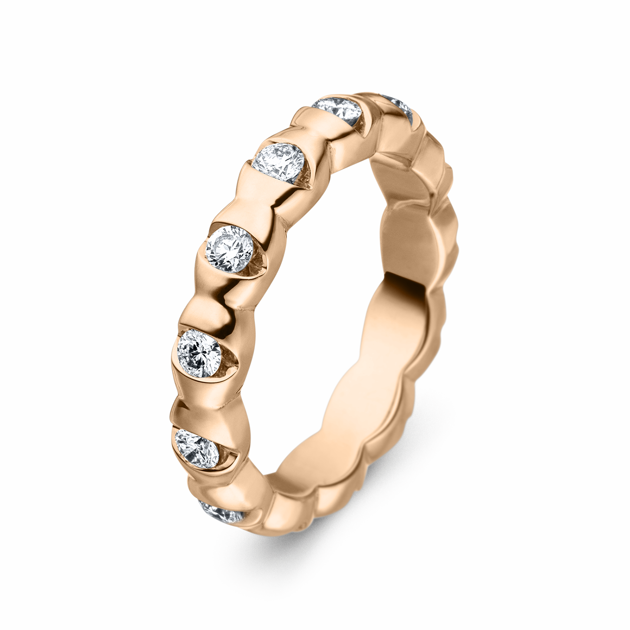 Brillantring 0,29 ct 750er Roségold Colortaire