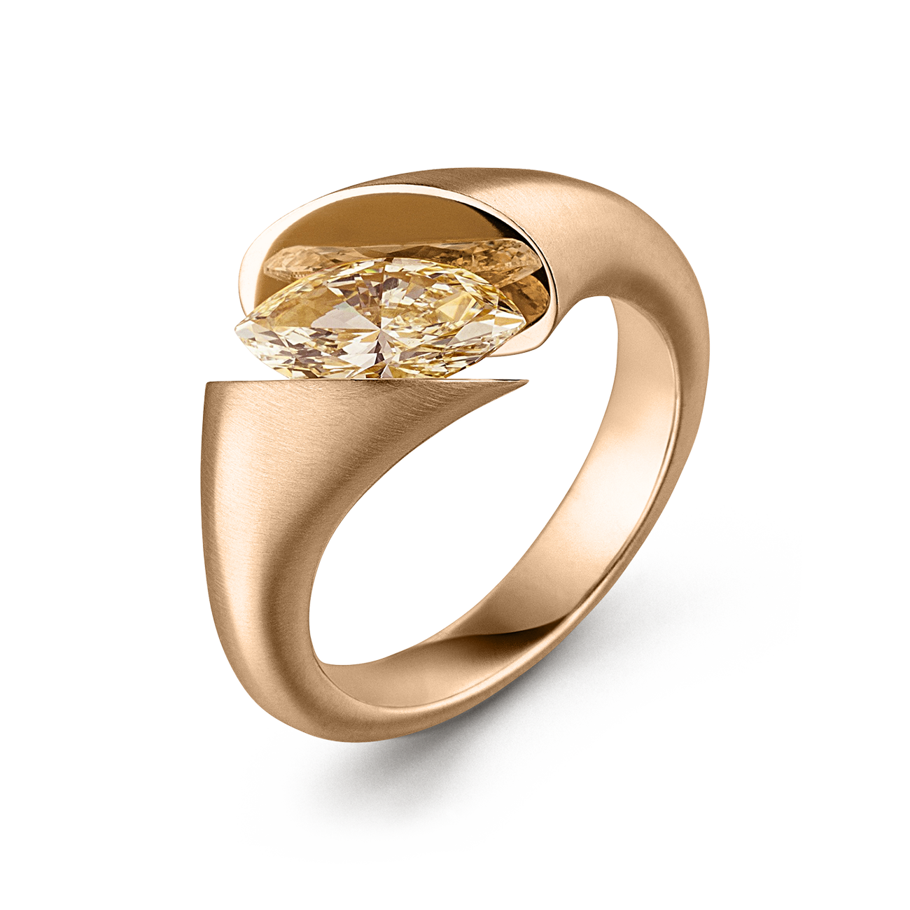 Brillantring 1,10 ct 750er Roségold Calla