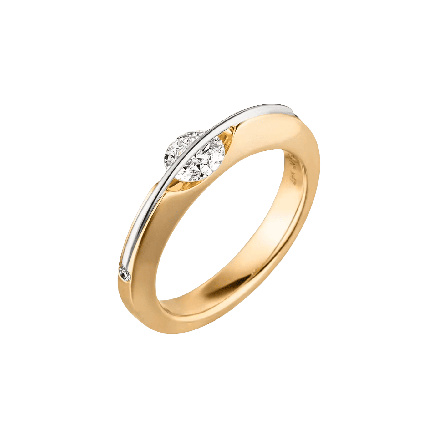 Brillantring 0,53 ct 750er Gelbgold Liberté