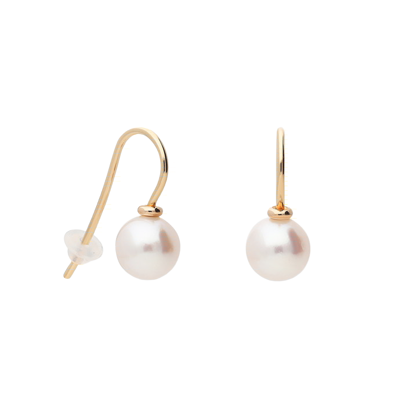 Ohrringe Zuchtperle  750er Roségold Basics 