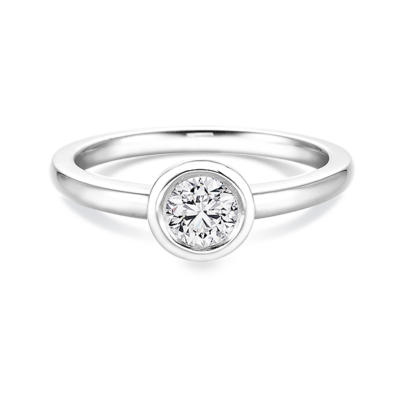 Brillantring 0,70 ct 750er Weissgold Emma