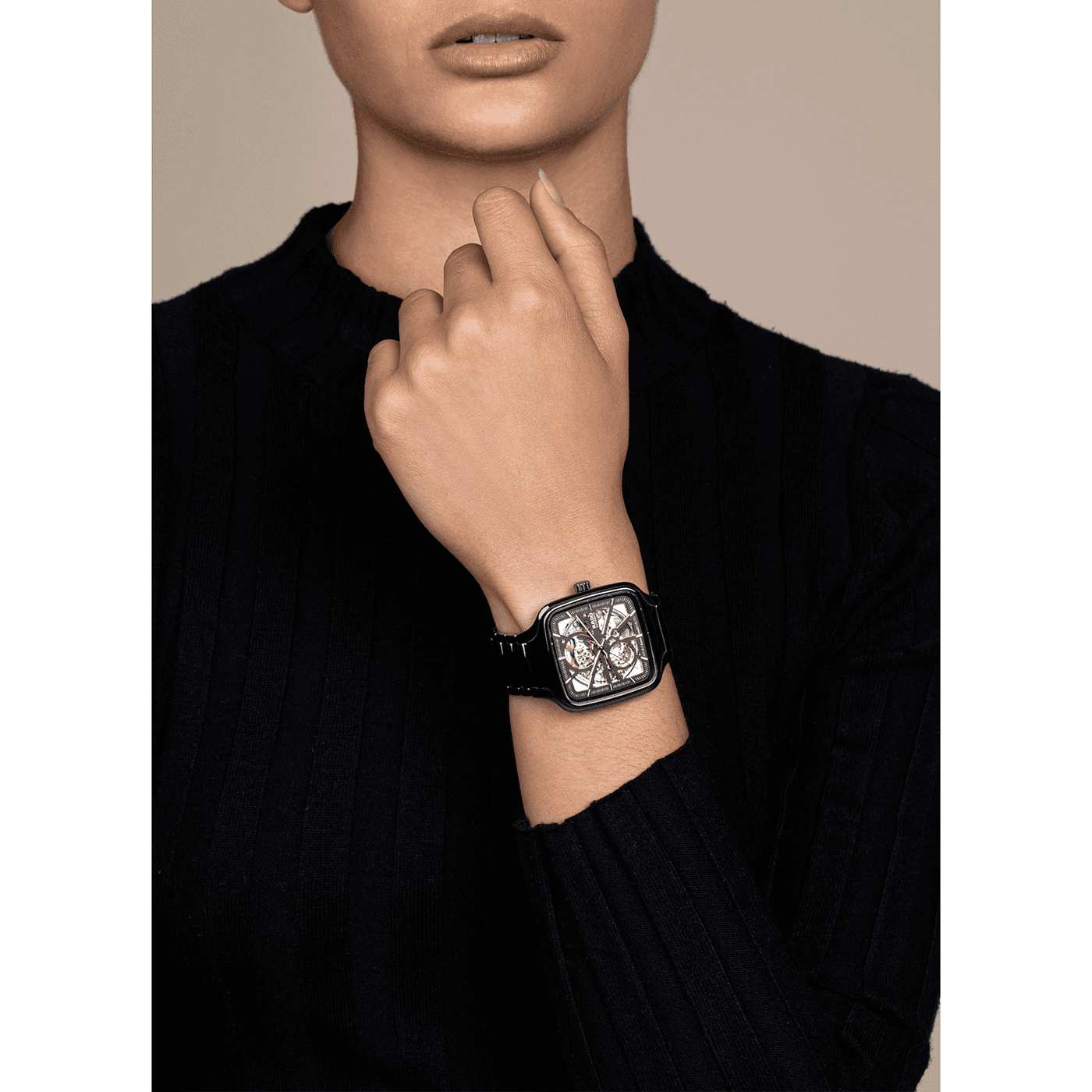 True Square Open Heart Automatik Uhr