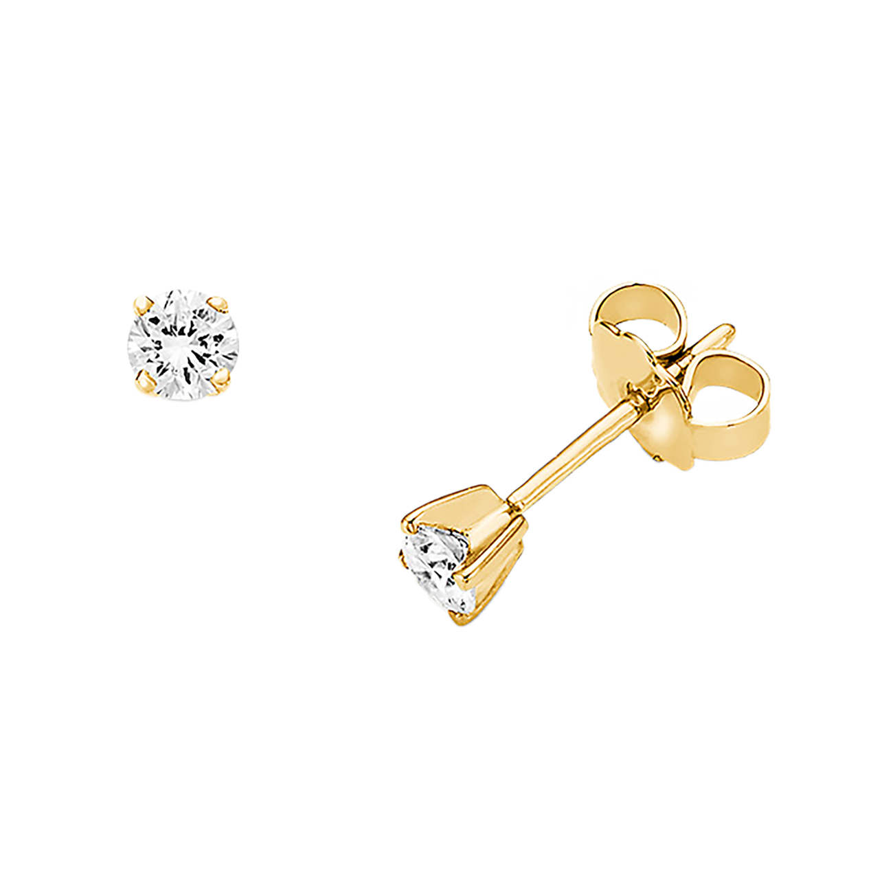 Ohrringe Brillant 0,30 ct 750er Gelbgold Marie