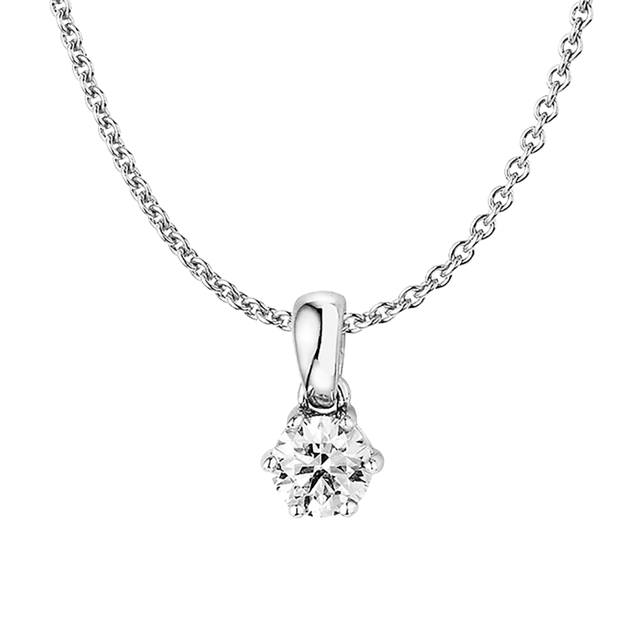 Anhänger Brillant 0,50 ct 750er Weissgold Julia