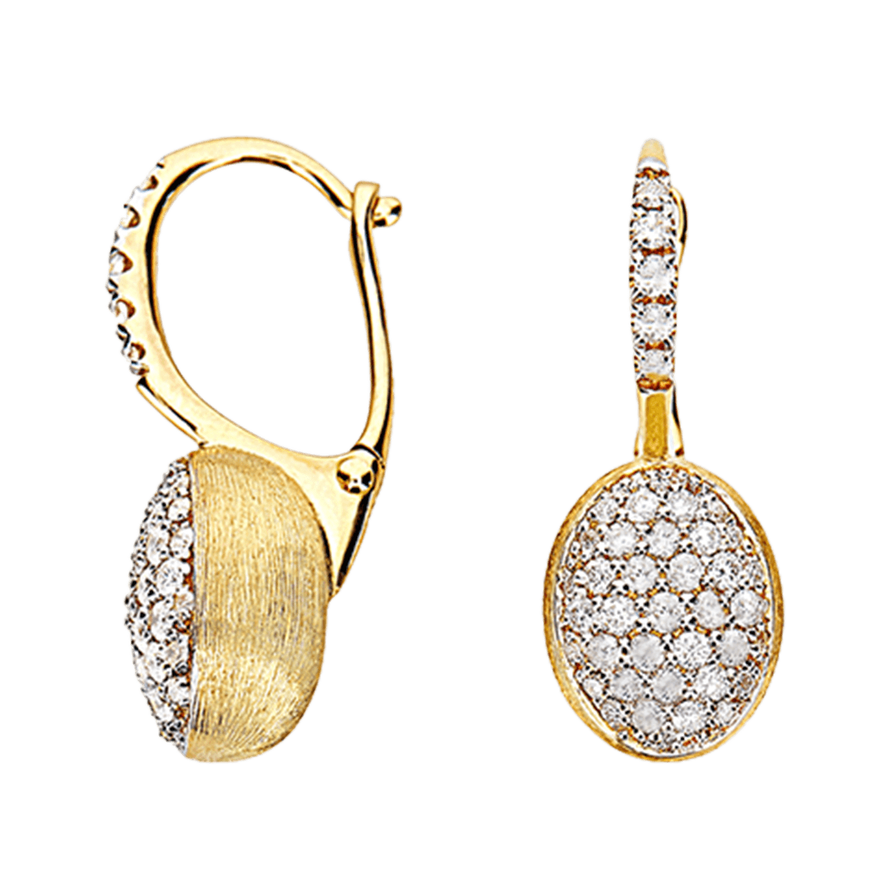 Ohrringe Brillant 0,56 ct 750er Gelbgold Dancing Elite