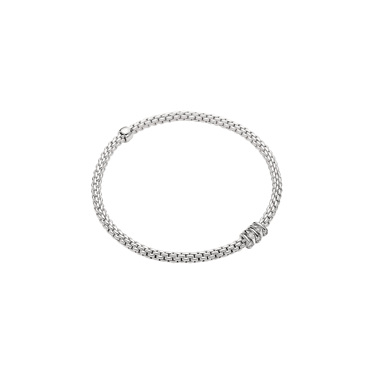 Brillantarmband 0,07 ct 750er Weissgold Flexit
