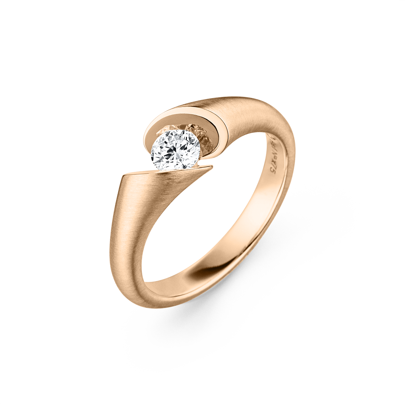 Brillantring 0,30 ct 750er Roségold Calla