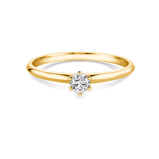 Brillantring 0,15 ct 750er Gelbgold Sophie